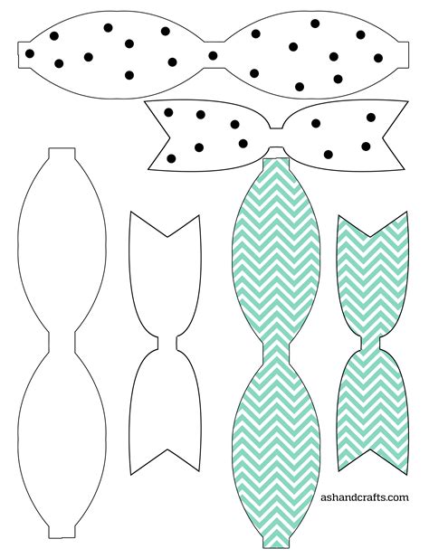 Paper Bow Template Printable
